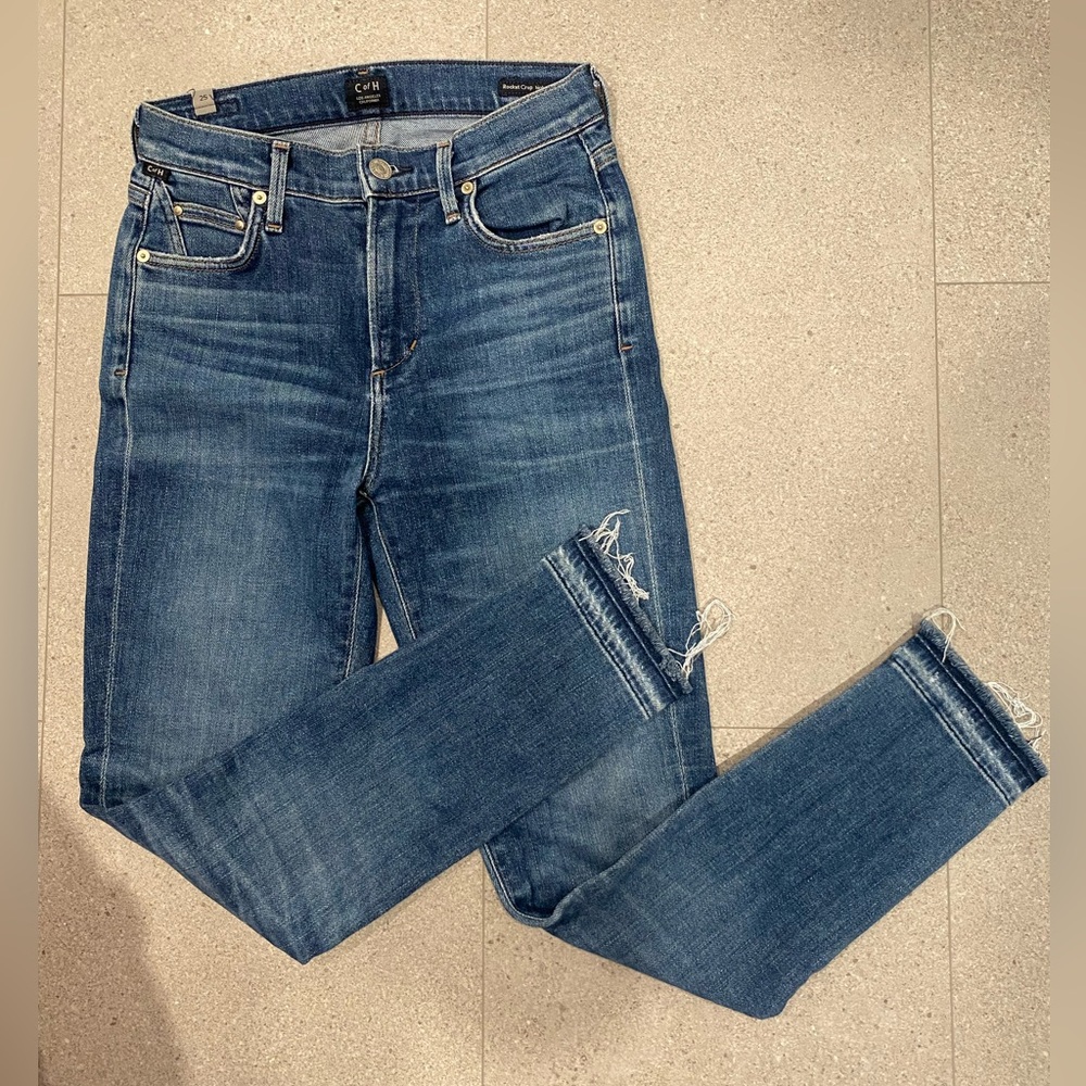 Citizens Of Humanity Dark Blue Ankle Jeans